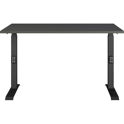 Artikelbild 8 für GERMANIA Mailand höhenverstellbarer Schreibtisch grafit L-Form, C-Fuß-Gestell schwarz 240,0 x 200,0 cm, Artikelnummer 135979
