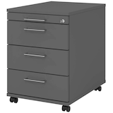 Artikelbild 1 für HAMMERBACHER AC30 Rollcontainer grafit 4 Auszüge 42,8 x 58,0 x 59,0 cm, Artikelnummer 348407