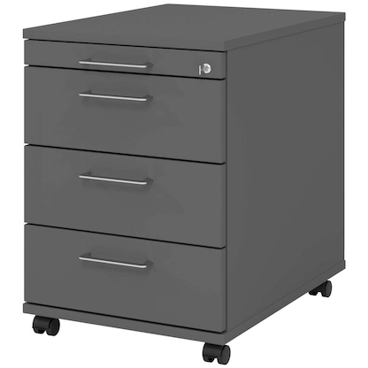 Artikelbild für HAMMERBACHER AC30 Rollcontainer grafit 4 Auszüge 42,8 x 58,0 x 59,0 cm, Artikelnummer 348407