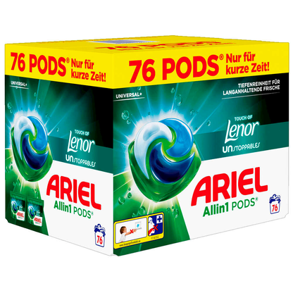 Artikelbild für ARIEL UNIVERSAL+ Allin1 PODS Lenor Waschmittel Caps, 76 St., Artikelnummer 526176