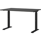 Artikelbild 1 für GERMANIA Bedano höhenverstellbarer Schreibtisch grafit rechteckig, C-Fuß-Gestell schwarz 120,0 x 80,0 cm, Artikelnummer 389096