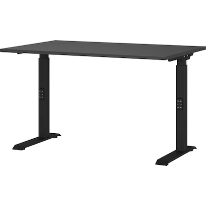 Artikelbild 11 für GERMANIA Mailand höhenverstellbarer Schreibtisch grafit L-Form, C-Fuß-Gestell schwarz 240,0 x 200,0 cm, Artikelnummer 135979