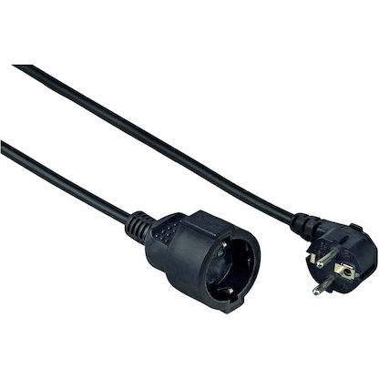 Artikelbild für hama Profi Verlängerungskabel 2,0 m schwarz, Artikelnummer 105862