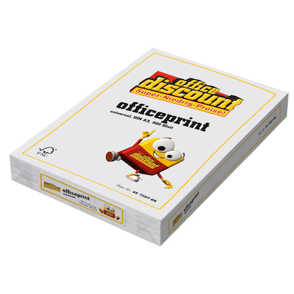 Artikelbild 2 für office discount Kopierpapier officeprint universal DIN A3 80 g/qm 500 Blatt, Artikelnummer 557207