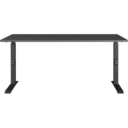 Artikelbild 7 für GERMANIA Mailand höhenverstellbarer Schreibtisch grafit L-Form, C-Fuß-Gestell schwarz 240,0 x 200,0 cm, Artikelnummer 135979