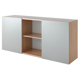 Artikelbild 1 für HAMMERBACHER Sideboard Haziender, V1780/N/S nussbaum, silber 160,0 x 42,0 x 74,8 cm, 1 St., Artikelnummer 630424