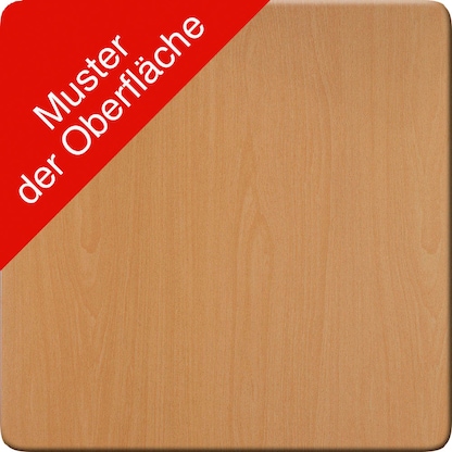 Artikelbild 2 für fm Sidney elektrisch höhenverstellbarer Schreibtisch buche rechteckig, T-Fuß-Gestell silber 160,0 x 80,0 cm, Artikelnummer 135671