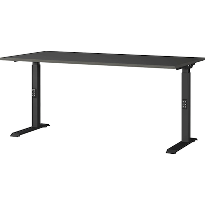Artikelbild 10 für GERMANIA Mailand höhenverstellbarer Schreibtisch grafit L-Form, C-Fuß-Gestell schwarz 240,0 x 200,0 cm, Artikelnummer 135979