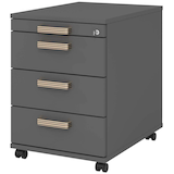 Artikelbild 1 für HAMMERBACHER Solid AC30 Rollcontainer grafit 4 Auszüge 42,8 x 58,0 x 59,0 cm, Artikelnummer 348296