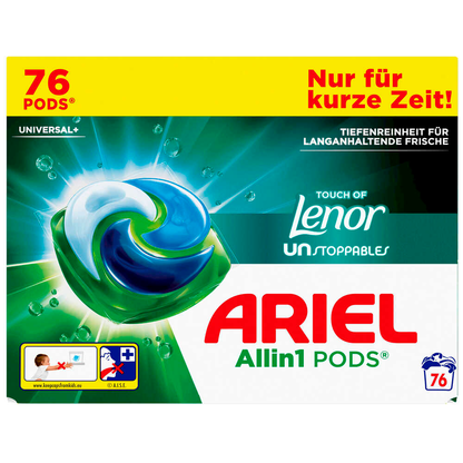 Artikelbild 5 für ARIEL UNIVERSAL+ Allin1 PODS Lenor Waschmittel Caps, 76 St., Artikelnummer 526176