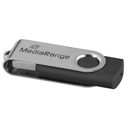 Artikelbild 3 für MediaRange USB-Stick schwarz, silber 16 GB, 1 St., Artikelnummer 435659