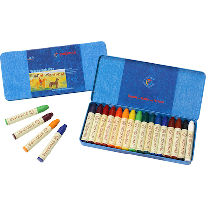 Artikelbild für STOCKMAR Wachsmalstifte farbsortiert, 16 St., Artikelnummer 909693