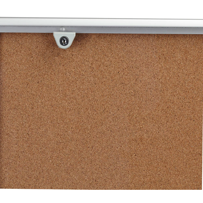 Artikelbild 5 für Showdown® Displays Schaukasten Economy XS Kork silber 4x DIN A4 49,1 x 2,6 x 65,5 cm, 1 St., Artikelnummer 361915