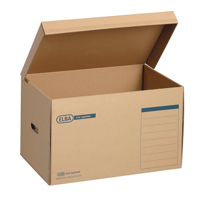 Artikelbild 3 für ELBA Archivcontainer tric system braun 54,5 x 36,0 x 32,0 cm, 10 St., Artikelnummer 144329