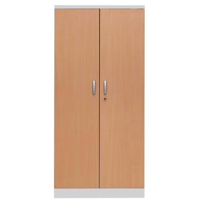 Artikelbild für Gürkan Stahlschrank 100107 lichtgrau, buche 4 Fachböden 92,0 x 42,0 x 195,0 cm, aufgebaut, 1 St., Artikelnummer 354548