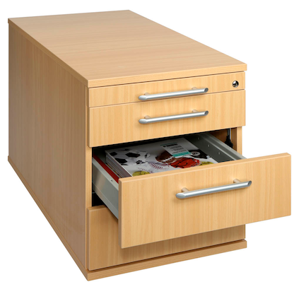 Artikelbild 5 für HAMMERBACHER Solid TC30 Rollcontainer buche 4 Auszüge 42,8 x 80,0 x 51,2 cm, Artikelnummer 293504