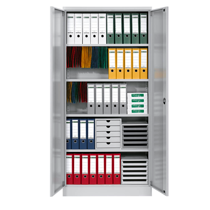 Artikelbild 6 für Gürkan Stahlschrank 109764 lichtgrau 4 Fachböden 92,0 x 60,0 x 195,0 cm, aufgebaut, 1 St., Artikelnummer 802025