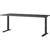 Artikelbild 1 für GERMANIA Mailand höhenverstellbarer Schreibtisch grafit rechteckig, C-Fuß-Gestell schwarz 180,0 x 80,0 cm, Artikelnummer 136339