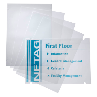 Artikelbild für DURABLE Einsteckfolien für Türschilder CRYSTAL SIGN REFILL 29,7 x 42,0 cm, 10 St., Artikelnummer 360768