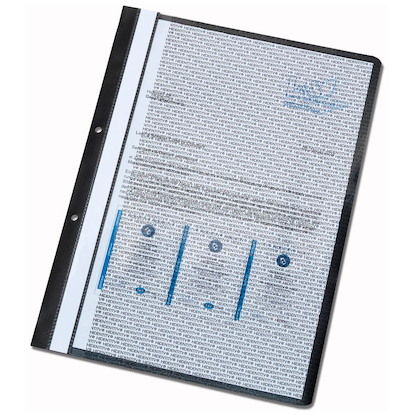 Artikelbild für HIDENTITY® Archivhefter Kunststoff schwarz DIN A4, 5 St., Artikelnummer 400028