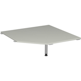 Artikelbild 1 für geramöbel Verbindungsplatte höhenverstellbar Flex lichtgrau, silber fünfeckig 122,5 x 122,5 x 68,0 - 80,0 cm, Artikelnummer 879383