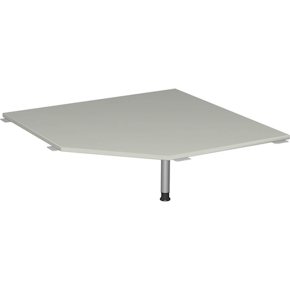 Artikelbild für geramöbel Verbindungsplatte höhenverstellbar Flex lichtgrau, silber fünfeckig 122,5 x 122,5 x 68,0 - 80,0 cm, Artikelnummer 879383