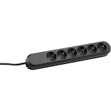 Artikelbild 1 für BACHMANN SMART 6-fach Steckdosenleiste 1,5 m schwarz, Artikelnummer 185407