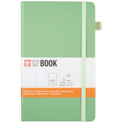 Artikelbild für Sakura Notizbuch ca. DIN A5 punktkariert, pale patina Hardcover 160 Seiten, 1 St., Artikelnummer 709046