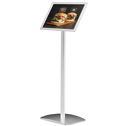 Artikelbild 2 für update displays Infoständer silber DIN A4 25,0 x 30,0 x 96,4 - 100,0 cm, 1 St., Artikelnummer 316832