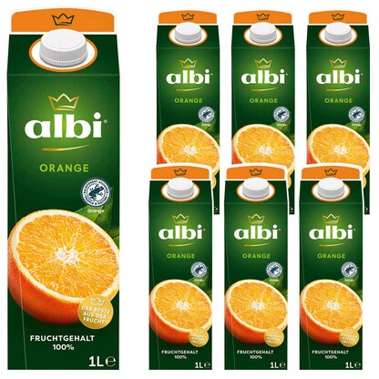 Artikelbild für albi® Fruchtsaftkonzentrat Orange 6x 1,0 l, Artikelnummer 751517
