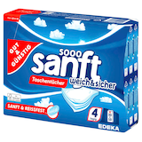 Artikelbild 1 für GUT&GÜNSTIG Taschentücher sanft weich & sicher 4-lagig weiß, 30x 10 Tücher, Artikelnummer 991354