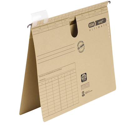 Artikelbild für ELBA Hängehefter vertic ULTIMATE Karton naturbraun DIN A4 1x kaufmännische Heftung, 50 St., Artikelnummer 394171