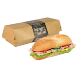 Artikelbild 1 für PAPSTAR Burger-Boxen Good Food braun, grau 21,0 x 6,2 cm, 50 St., Artikelnummer 546438