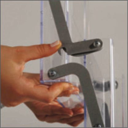 Artikelbild 5 für update displays Prospektständer silber DIN A4 5 Fächer 25,8 x 34,3 x 135,5 cm, 1 St., Artikelnummer 287957