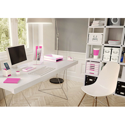 Artikelbild 2 für LEITZ Tischabroller WOW Duo Colour perlweiß/pink, Artikelnummer 311055