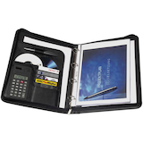 Artikelbild 1 für GENIE Ringbuchmappe Exclusive Lederimitat DIN A4 schwarz, Artikelnummer 750747