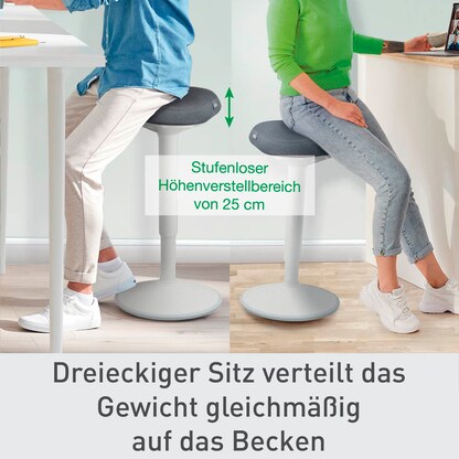 Artikelbild 3 für LEITZ Stehhilfe Ergo Active 65450085 grau, 1 St., Artikelnummer 401608