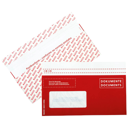 Artikelbild für ELCO Lieferscheintaschen Quick Vitro Papier DIN lang 250 St., Artikelnummer 499461