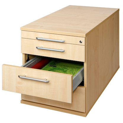 Artikelbild 7 für HAMMERBACHER Solid TC30 Rollcontainer ahorn 4 Auszüge 42,8 x 80,0 x 51,2 cm, Artikelnummer 293516