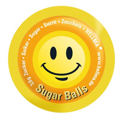 Artikelbild 3 für HELLMA Sugar Balls Happy Zuckersticks, 400x 3,6 g, Artikelnummer 235788
