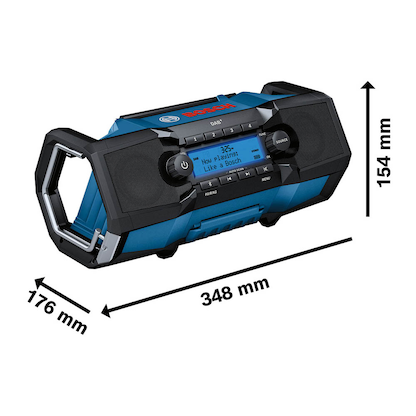 Artikelbild 4 für BOSCH Professional GPB 18V-2 SC Baustellenradio blau, schwarz, Artikelnummer 866891