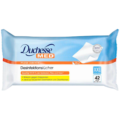 Artikelbild für Duchesse MED Desinfektionstücher 1-lagig weiß, 42 Tücher, Artikelnummer 483554