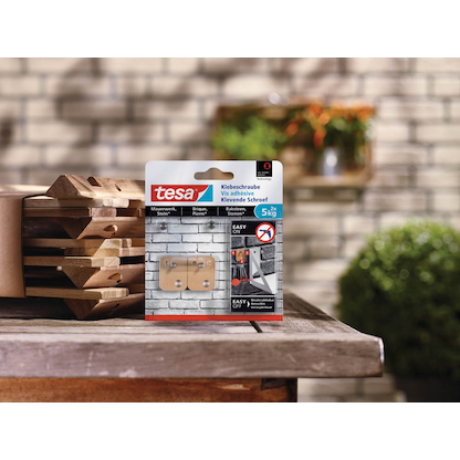 Artikelbild 2 für tesa Klebeschraube für max. 5,0 kg, 2,4 x 3,0 cm, 2 St., Artikelnummer 399042