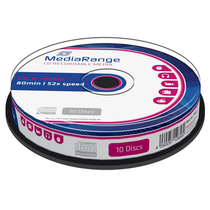 Artikelbild 2 für MediaRange CD-R 700 MB, 10 St., Artikelnummer 837005