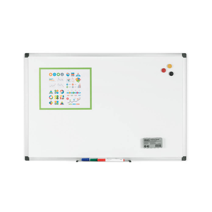 Artikelbild 9 für Bi-Office Whiteboard MAYA 90,0 x 60,0 cm weiß lackierter Stahl, Artikelnummer 609634