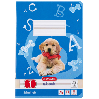 Artikelbild 2 für herlitz Schulheft x.book Lineatur 1 liniert DIN A5 ohne Rand, 32 Blatt, 1 St., Artikelnummer 891743