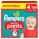 Artikelbild 1 für Pampers® Windeln baby-dry™ Monatsbox Gr. 4 (9-15 kg) für Babys und Kleinkinder, 180 St., Artikelnummer 272647
