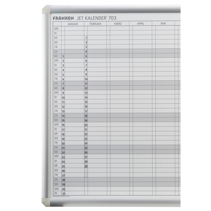 Artikelbild 5 für FRANKEN Datumsstreifen transparent für Jahresplaner, Artikelnummer 341901