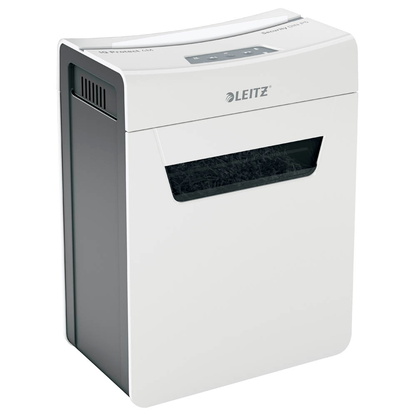 Artikelbild für LEITZ IQ 4M Protect Premium Aktenvernichter mit Partikelschnitt P-5, 2 x 15 mm, bis 4 Blatt, weiß, Artikelnummer 436446