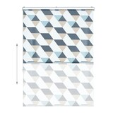 Artikelbild 1 für relaxdays Duschrollo Dreiecke 120,0 x 240,0 cm, Artikelnummer 520546